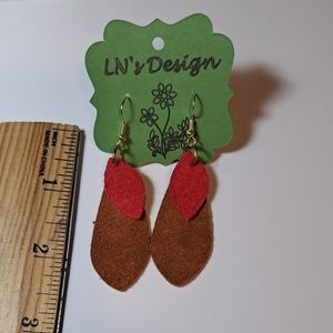 Handcrafted Genuine Leather Earrings